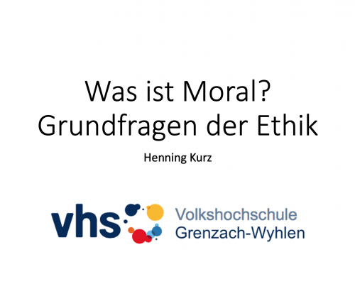 Was ist Moral